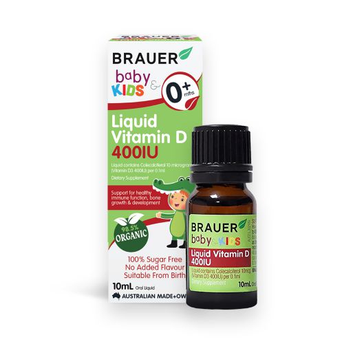 TP BVSK Brauer Baby & Kids Liquid Vitamin D 400IU – Dạng lỏng (10mL)