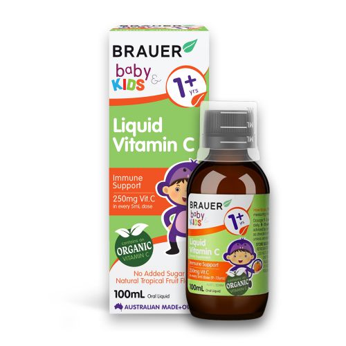 TP BVSK Brauer Baby & Kids Liquid Vitamin C-Dạng lỏng (100mL) cho trẻ từ 1 tuổi trở lên